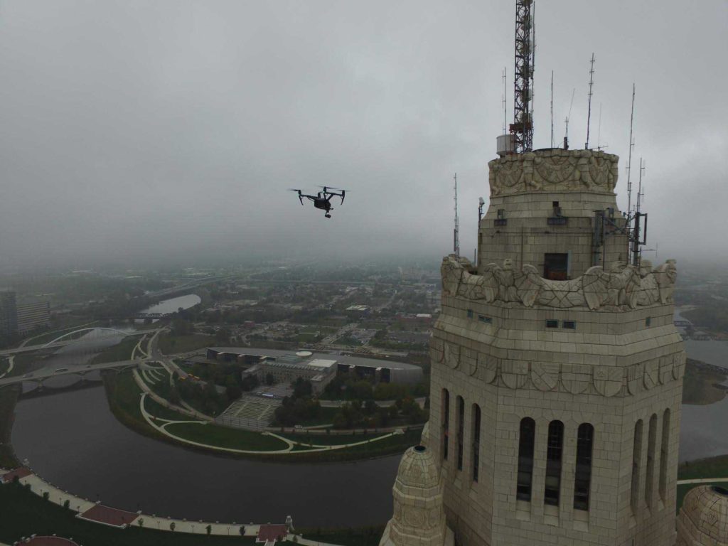 LeVeque Tower Drone Inspection