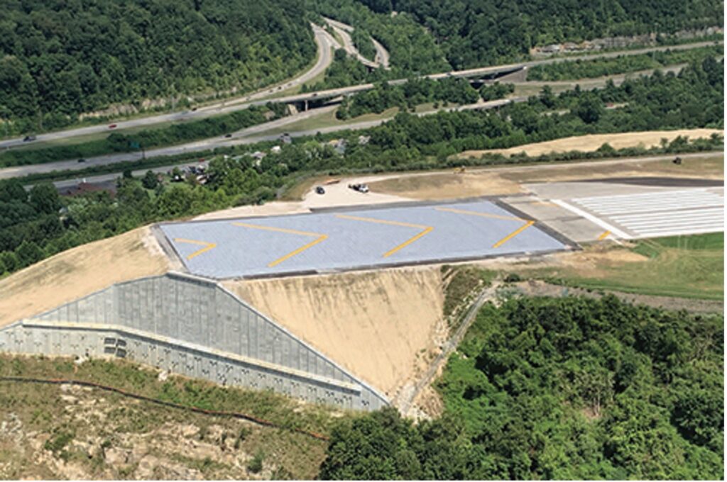 Geotechnical instrumentation helped monitor slope stability following a landslide.